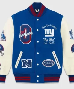 New York Giants OVO Letterman Varsity Jacket