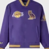 OVO LA Lakers Purple Varsity Jacket