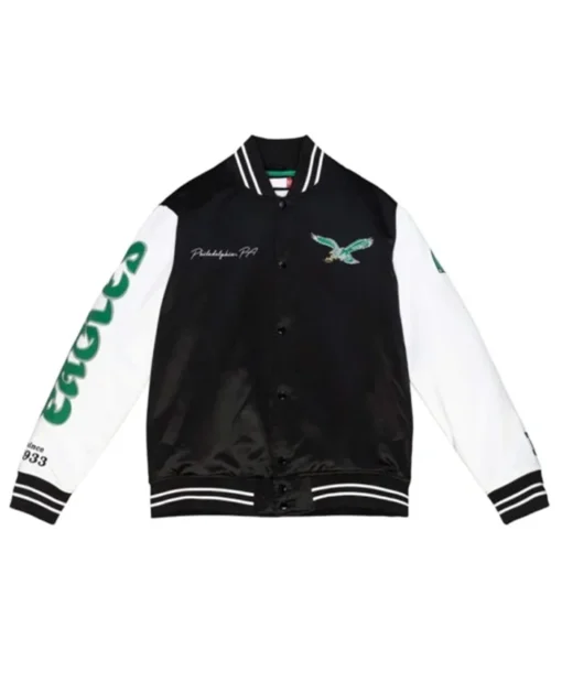 Philadelphia Eagles Throwback 2-tone Varsity Jacket