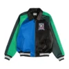 Stegaro Multicolor Bomber Leather Jacket