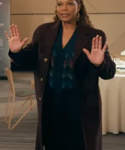 The Equalizer S05 Queen Latifah Burgundy Wool Coat