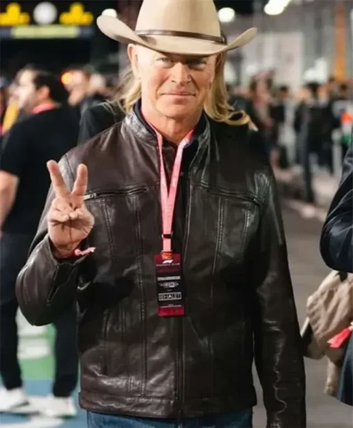 The Last Rodeo 2025 Neal McDonough Brown Leather Jacket