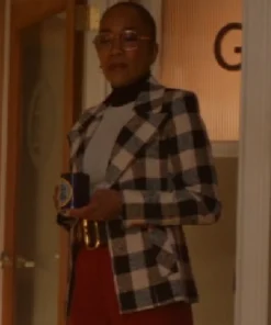 Will Trent S03 Sonja Sohn White And Black Plaid Blazer