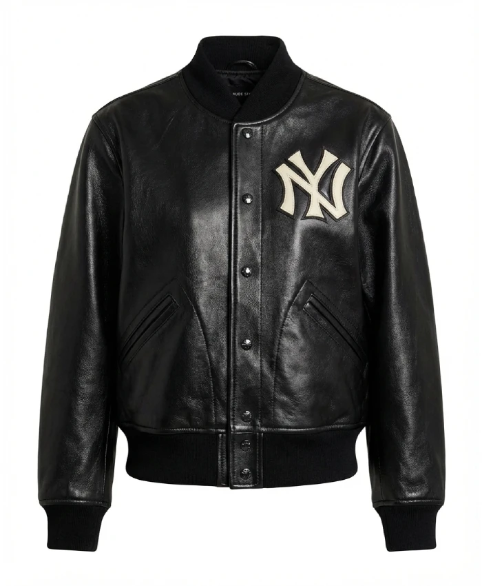 Ralph Lauren Yankees Black Leather Jacket - LJB