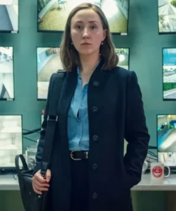 Adolescence S01 Erin Doherty Navy Blue Coat