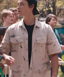 Adults 2025 Will Ropp Paint Splatter Beige Shirt