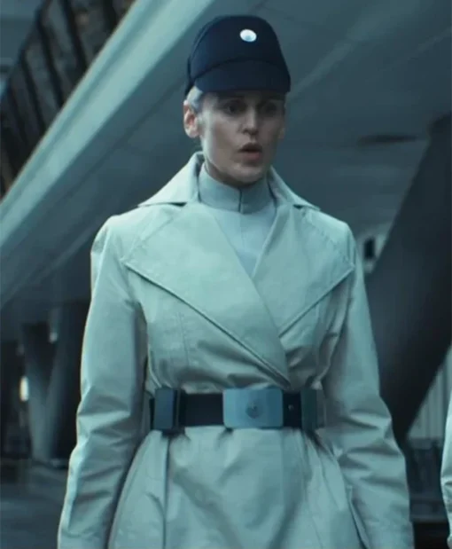 Andor S02 Denise Gough White Cotton Coat