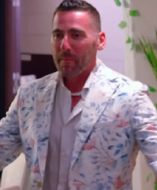 Below Deck Down Under S03 White Floral Blazer