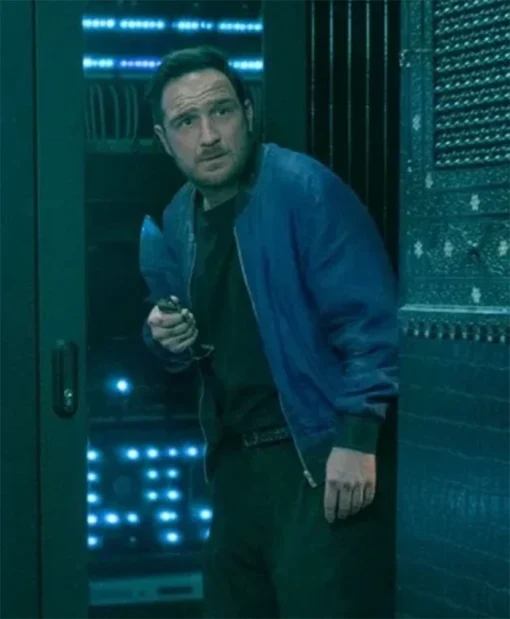 Brick Frederick Lau Blue Bomber Jacket
