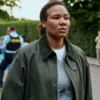 Buy Now Aicha TV-Series Secrets We Keep Season 01 Sara Fanta Traore Green Cotton Jacket For Unisex