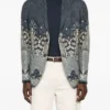 Buy Now American Idol Season 23 Luke Bryan Blue Paisley Print Blazer For Unisex