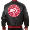 Buy Now Atlanta Hawks Black Leather Letterman Varsity Jacket For Men And Women