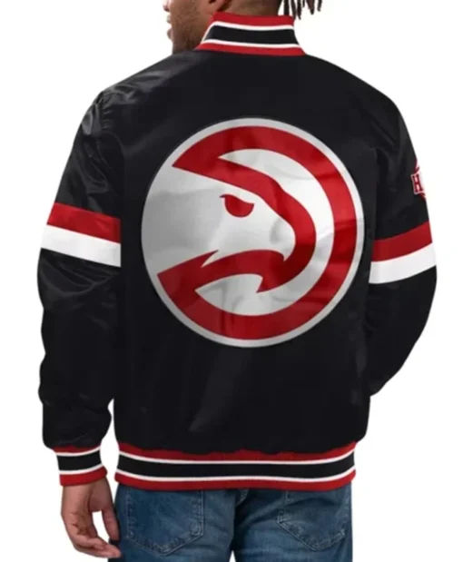 Buy Now Atlanta Hawks Home Game Black Varsity Jacket For Men And Women