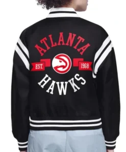 Buy Now Atlanta Hawks Printed Logo Varsity Jacket For Men And Women