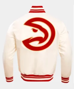 Buy Now Atlanta Hawks Retro Classic Rib OFF-White Varsity Jacket For Men And Women