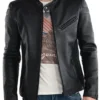 Buy Now Brian Tee TV-Series Reacher Season 03 Dominique Quinn Black Leather Jacket For Unisex