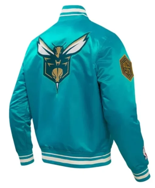 Buy Now Charlotte Hornets 2023 24 City Edition Teal Blue Varsity Jacket For Unisex