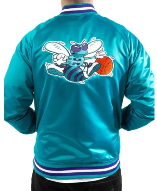 Buy Now Charlotte Hornets Lightweight Teal Blue Varsity Jacket For Men And Women