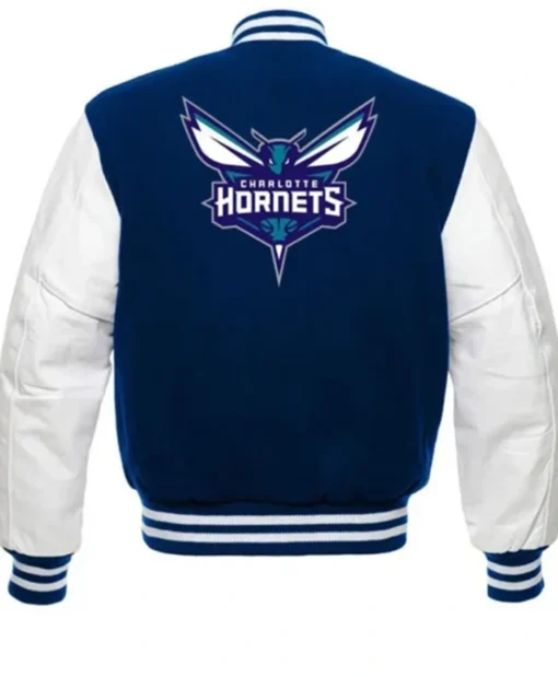 Buy Now Charlotte Hornets NBA Blue And White Varsity Jacket For Men And Women