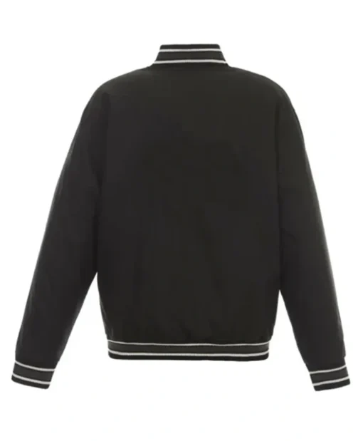 Buy Now Charlotte Hornets Poly Twill Black Varsity Jacket For Men And Women