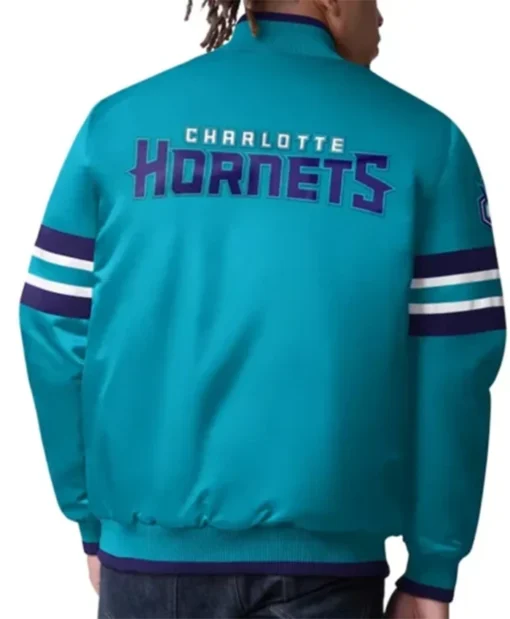 Buy Now Charlotte Hornets Scout I Teal Blue Varsity Jacket For Men And Women
