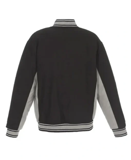 Buy Now Colorado Rockies Accent Grey And Black Varsity Jacket For Unisex