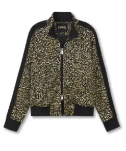 Buy Now Fiona De La Rosa TV-Series The Cleaning Lady Season 04 Martha Millan Leopard Print Bomber Jacket For Unisex