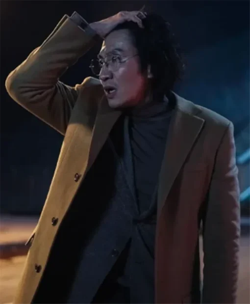 Buy Now Han Sang-Hoon TV Series Karma Season 01 Akyeon Lee Kwang-Soo Brown Trench Coat For Unisex