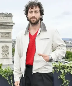 Buy Now Jamie Movie 28 Years Later 2025 Aaron Taylor-Johnson White Cotton Jacket For Unisex