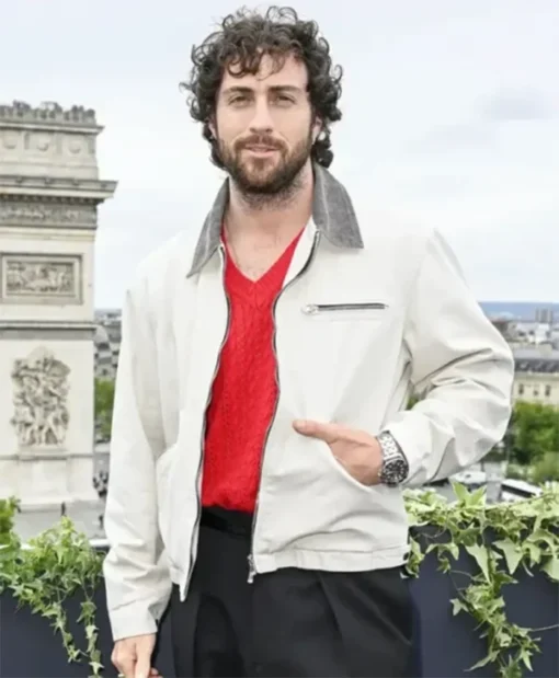 Buy Now Jamie Movie 28 Years Later 2025 Aaron Taylor-Johnson White Cotton Jacket For Unisex