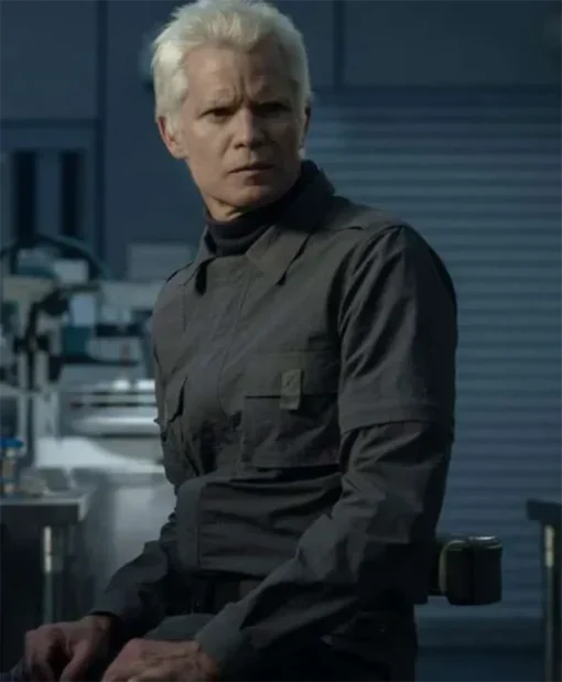 Buy Now Kirsh TV-Series Alien Earth 2025 Timothy Olyphant Black Cotton Jacket For Unisex
