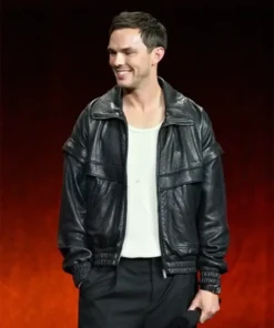 Buy Now Lex Luthor Movie Superman 2025 Nicholas Hoult Black Leather Jacket For Unisex