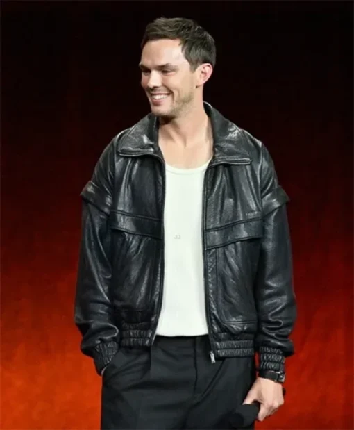 Buy Now Lex Luthor Movie Superman 2025 Nicholas Hoult Black Leather Jacket For Unisex