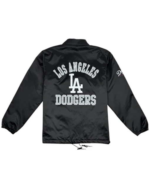 Buy Now Los Angeles Dodgers Cube Starter Coaches Black Jacket For Unisex