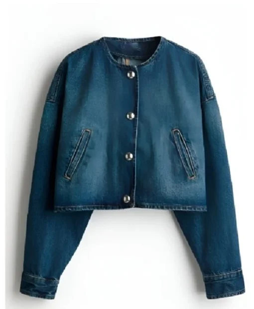 Buy Now Melissa Collazo TV-Series Motorheads S01 Caitlyn Torres Blue Denim Jacket For Unisex