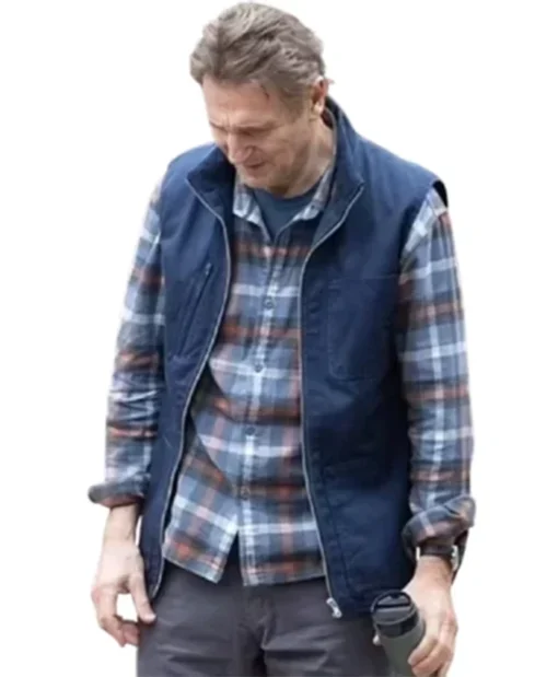 Buy Now Mike McCann Movie Ice Road Vengeance 2025 Liam Neeson Blue Cotton Vest For Unisex