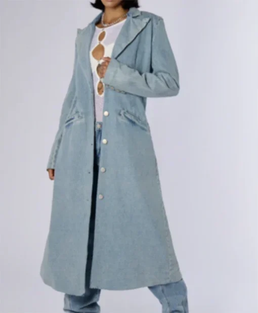 Buy Now Naomi Hamilton TV-Series Beyond The Gates 2025 Arielle Prepetit Blue Denim Coat For Unisex
