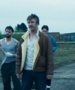 Buy Now Paddy Movie Salvable 2025 Barry Ward Brown Shearling Leather Jacket For Unisex