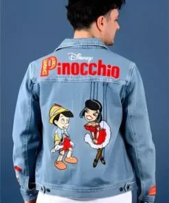 Buy Now Pinocchio Anniversary Blue Denim Jacket For Men And Women