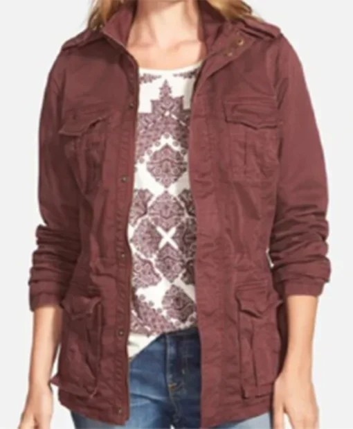 Buy Now Rosalee Calvert TV-Series Grimm Season 05 Bree Turner Maroon Cotton Jacket For Unisex