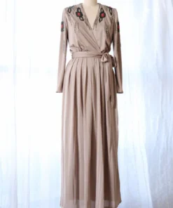 Buy Now Sarah Jessica Parker And Just Like That Season 03 Carrie Bradshaw Beige Beaded Longline Coat For Unisex