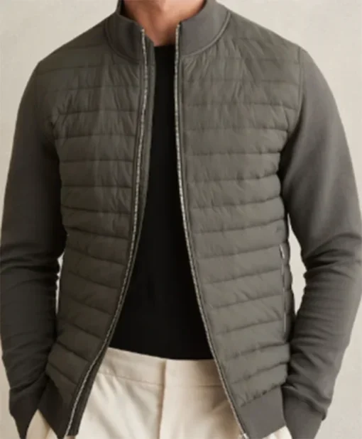 Buy Now Tate Ellington TV-Series Law And Order Organized Crime Season 05 Kyle Vargas Grey Quilted Jacket For Unisex