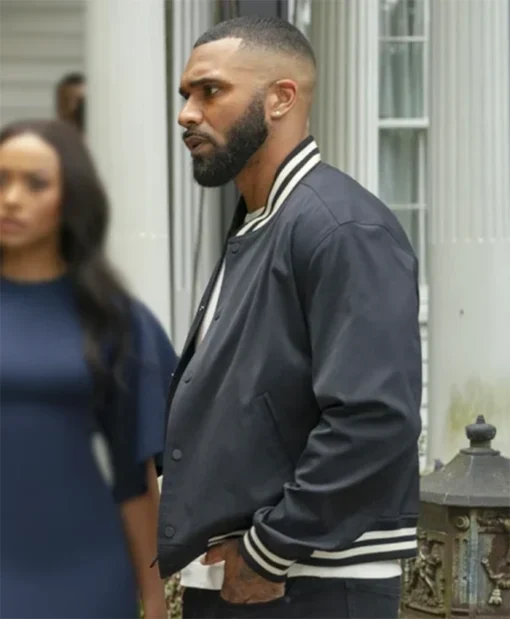 Buy Now Tyler Lepley Tyler Perry’s Duplicity Black Varsity Jacket For Men And Women