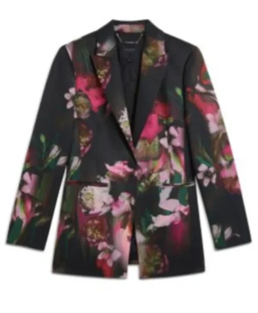Buy Now Vanessa McBride TV-Series Beyond the Gates 2025 Lauren Buglioli Black Floral Blazer For Unisex