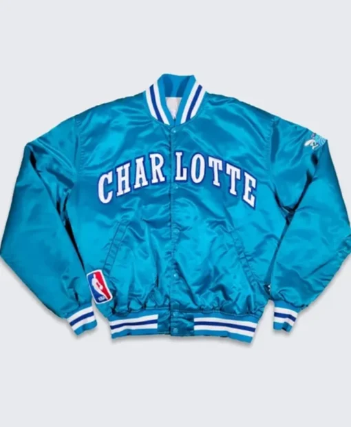 Charlotte Hornets 90’s Blue Varsity Jacket