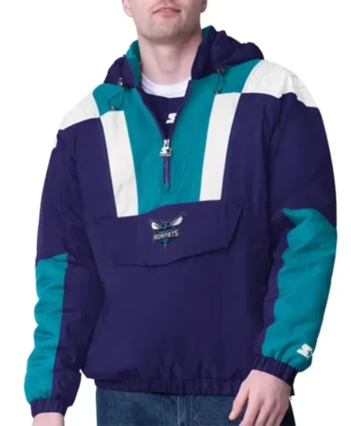Charlotte Hornets Charger Half-Zipper Pullover Jacket
