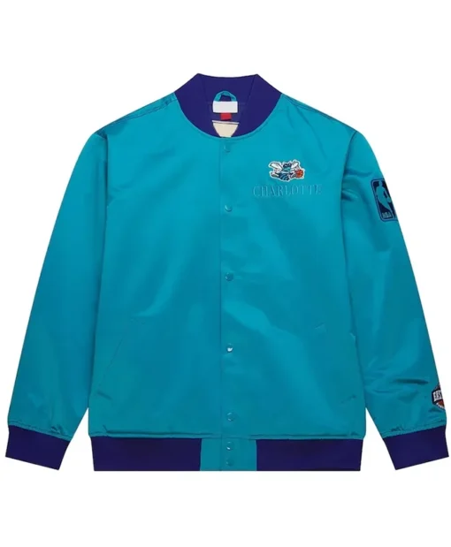 Charlotte Hornets OG 3.0 Lightweight Teal Blue Varsity Jacket