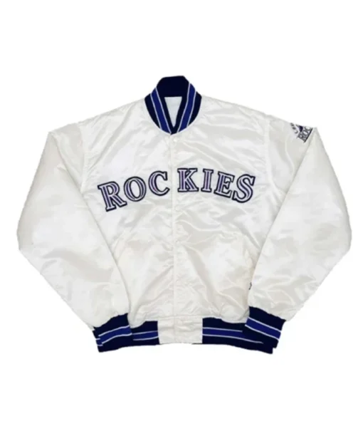 Colorado Rockies 1990’s White Letterman Varsity Jacket