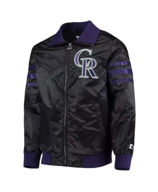 Colorado Rockies The Captain II Black Bomber Jacket
