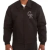 Colorado Rockies Workwear Black Bomber Jacket